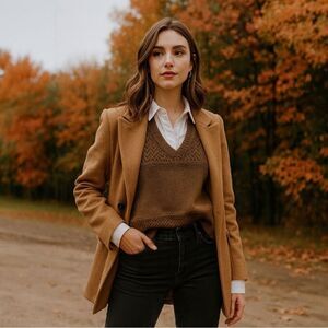 Women's Brown Sweater Vest